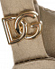 Атласное платье с лого на бретелях Dolce&Gabbana | Фото 3