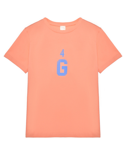 Футболка с логотипом на спине, оранжевая Givenchy | Фото 1