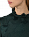 Мини-платье с воротником-рюшей, темно-зеленое Saloni | Фото 9