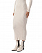 Трикотажное платье миди молочного цвета Pietro Brunelli | Фото 10