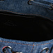 Сумка из денима со шнурком, синяя Mo5ch1no Jeans | Фото 7