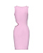 Мини-платье с разрезами, розовое Hinnominate | Фото 5