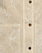 Куртка джинсовая с цветочными узорами, бежевая Brunello Cucinelli | Фото 3