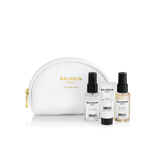 Косметичка со средствами для укладки White Cosmetic Styling Bag Balmain | Фото 1