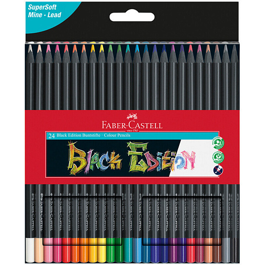 Набор карандашей &quot;Black Edition&quot;, 24 шт Faber-Castell | Фото 1