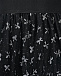 Пышная юбка с серебристыми бантами, черная Monnalisa | Фото 3
