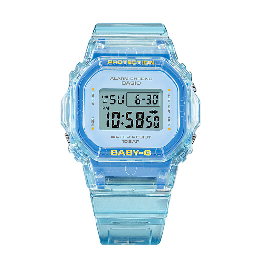 Часы Baby-G прозрачные, голубые CASIO | Фото 1